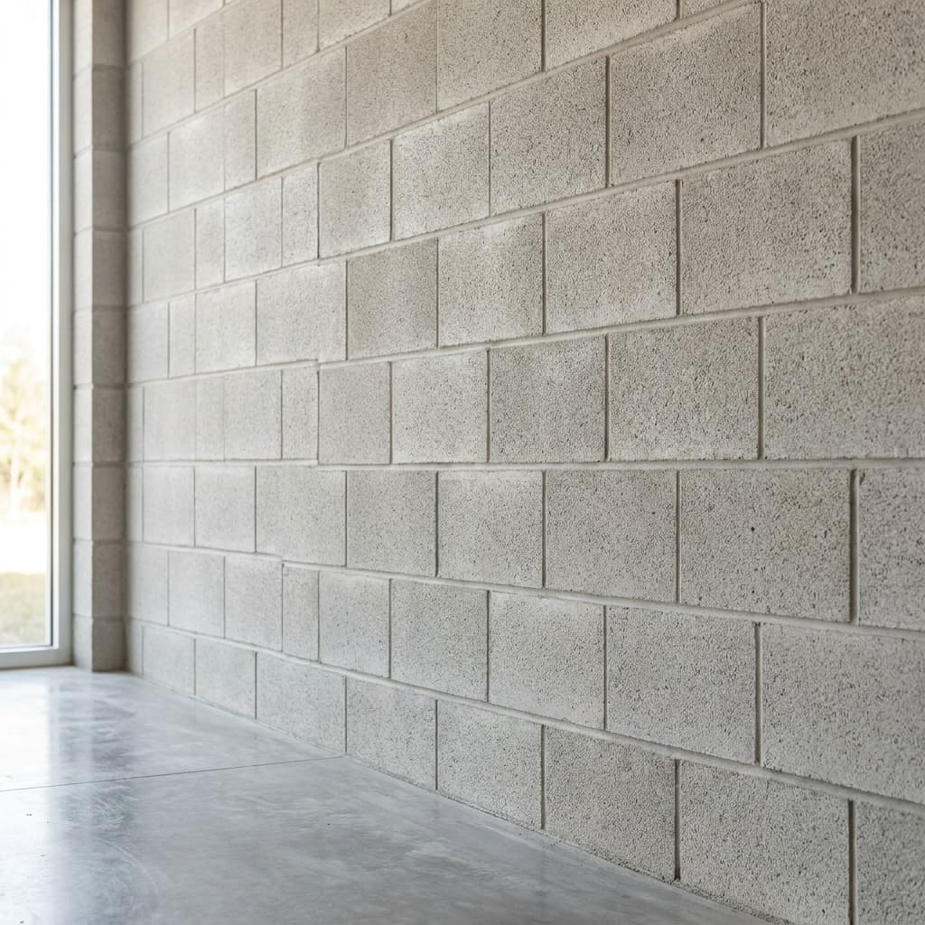 Concrete block walls